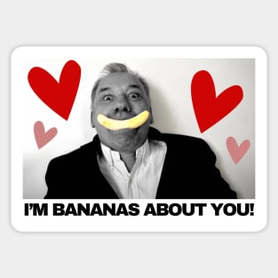 I’m bananas about you! Bob Mortimer Taskmaster Sticker